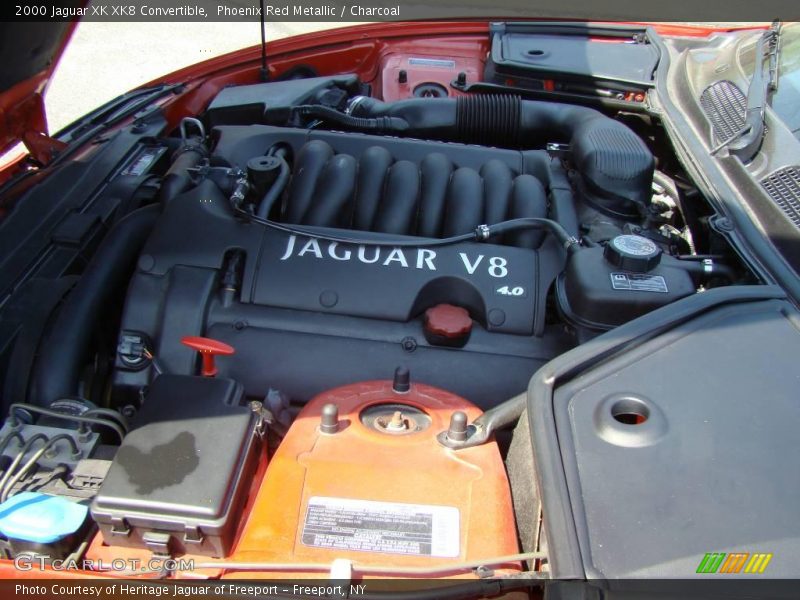 Phoenix Red Metallic / Charcoal 2000 Jaguar XK XK8 Convertible