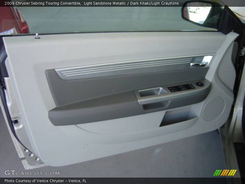 Light Sandstone Metallic / Dark Khaki/Light Graystone 2009 Chrysler Sebring Touring Convertible