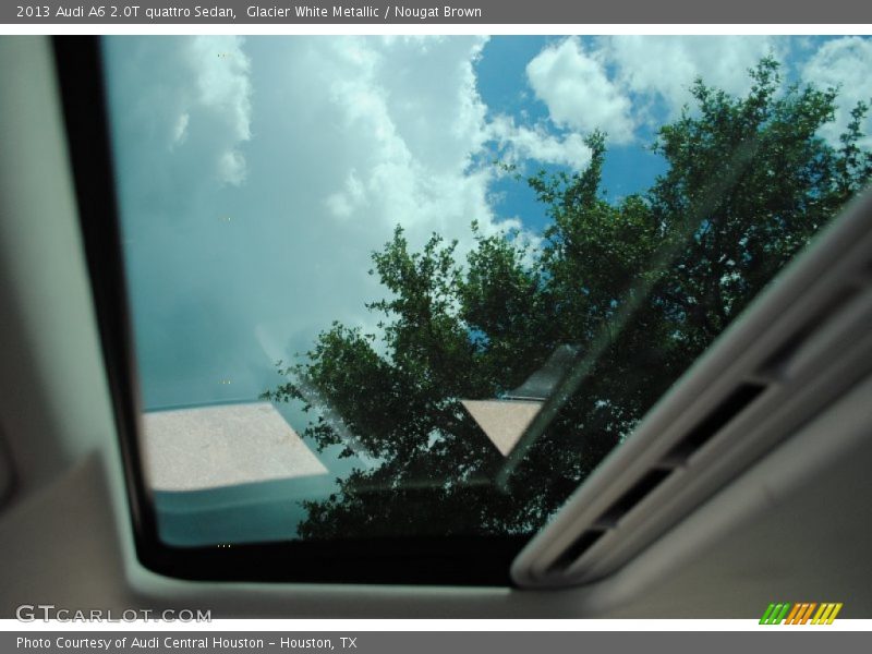 Glacier White Metallic / Nougat Brown 2013 Audi A6 2.0T quattro Sedan