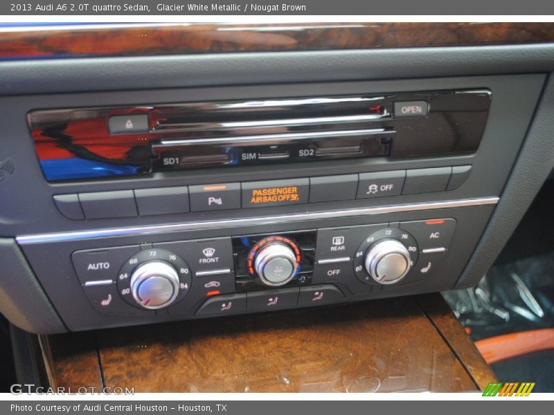 Glacier White Metallic / Nougat Brown 2013 Audi A6 2.0T quattro Sedan