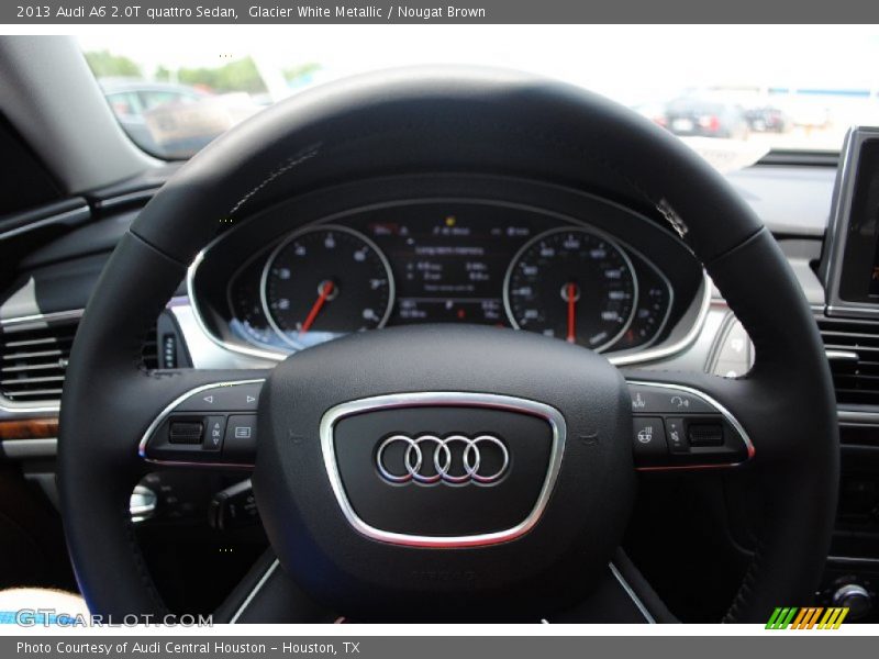 Glacier White Metallic / Nougat Brown 2013 Audi A6 2.0T quattro Sedan