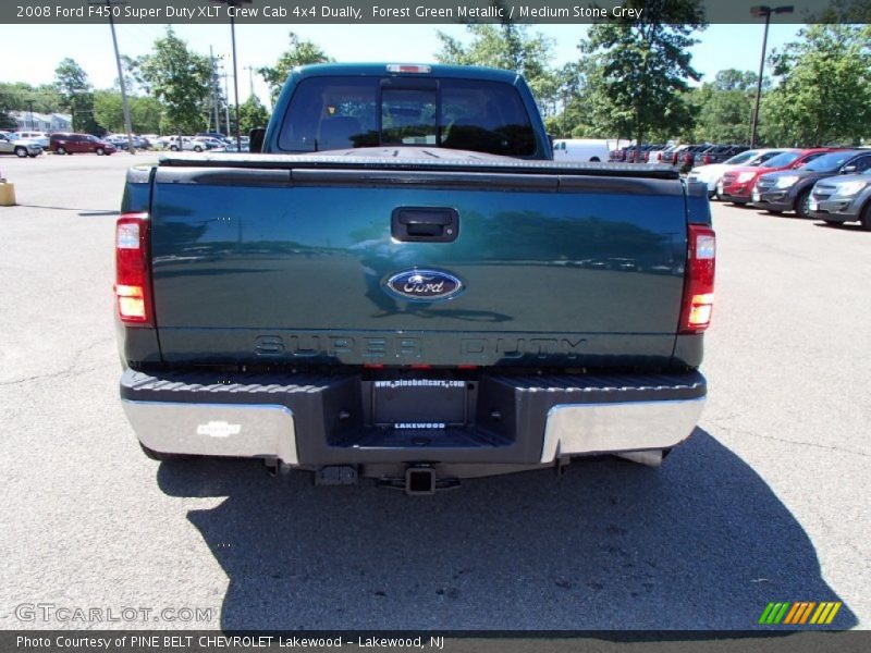 Forest Green Metallic / Medium Stone Grey 2008 Ford F450 Super Duty XLT Crew Cab 4x4 Dually