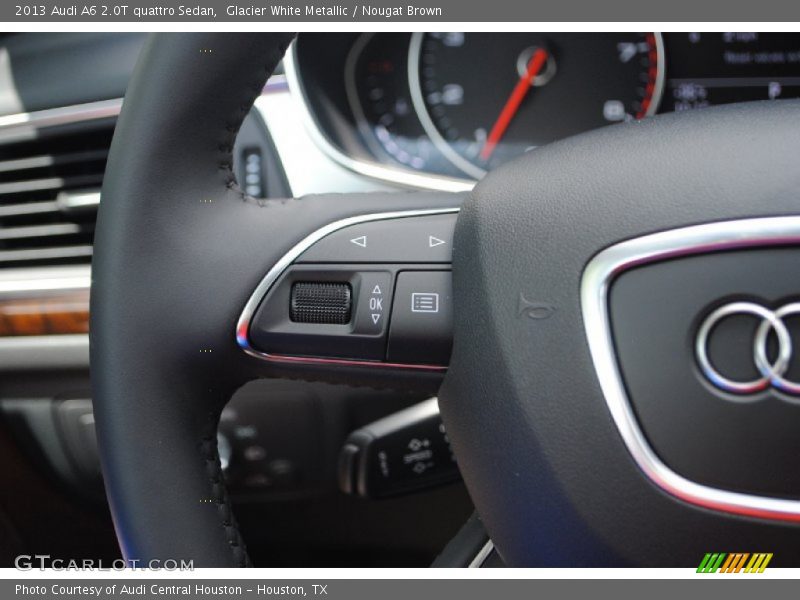 Glacier White Metallic / Nougat Brown 2013 Audi A6 2.0T quattro Sedan