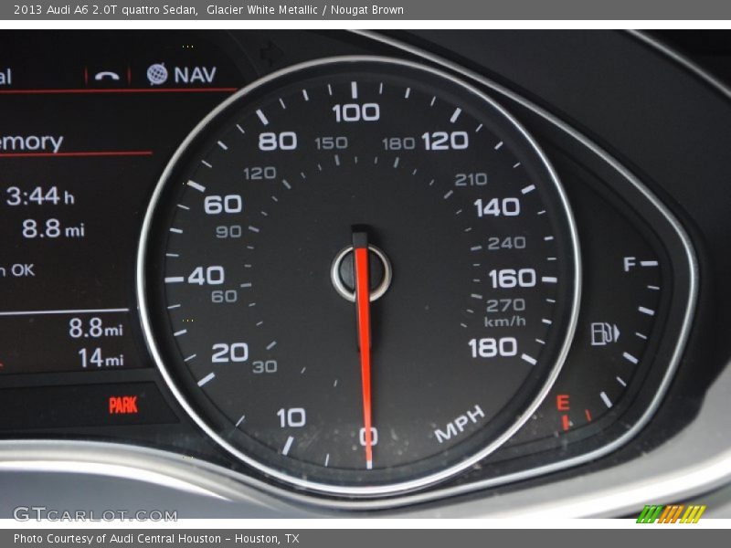 Glacier White Metallic / Nougat Brown 2013 Audi A6 2.0T quattro Sedan