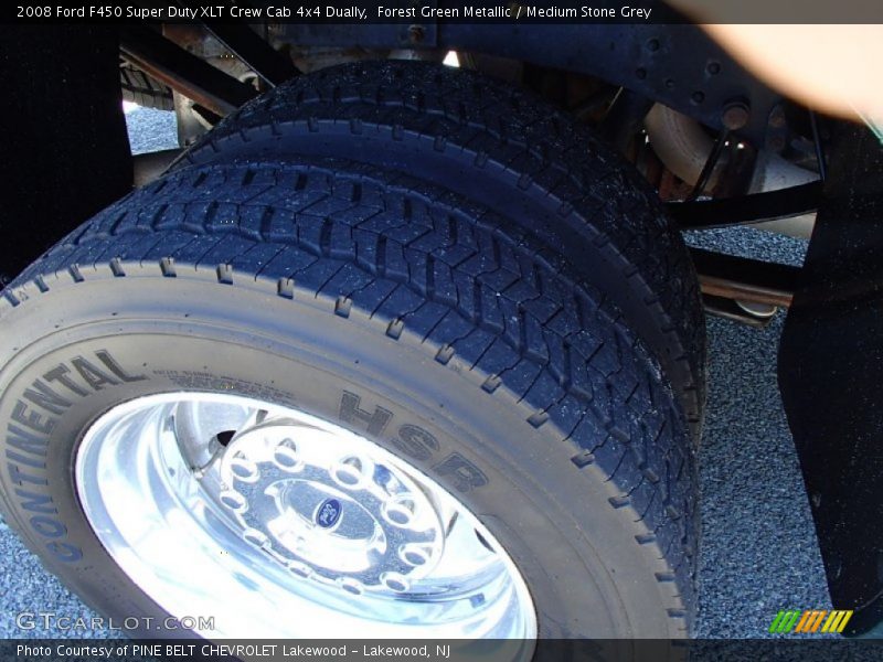 Forest Green Metallic / Medium Stone Grey 2008 Ford F450 Super Duty XLT Crew Cab 4x4 Dually