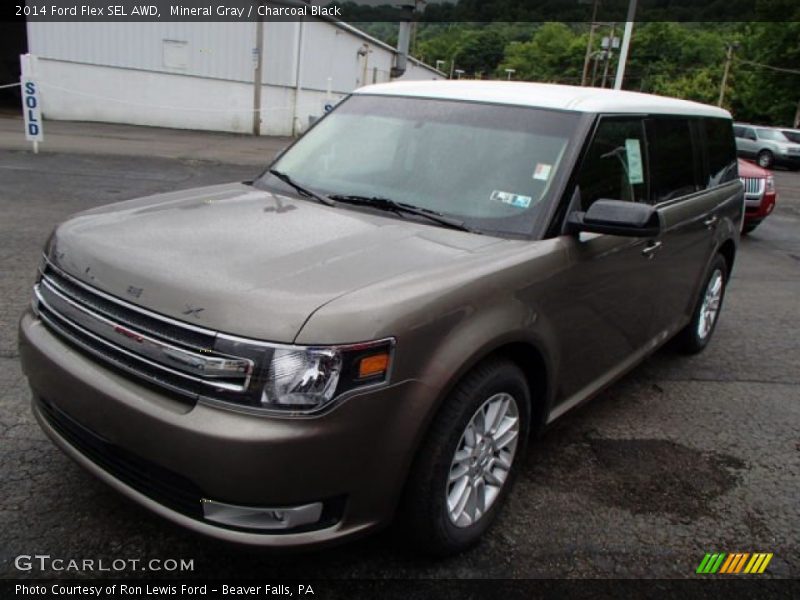Mineral Gray / Charcoal Black 2014 Ford Flex SEL AWD