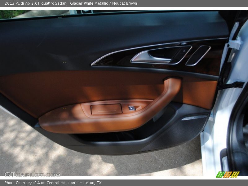 Glacier White Metallic / Nougat Brown 2013 Audi A6 2.0T quattro Sedan