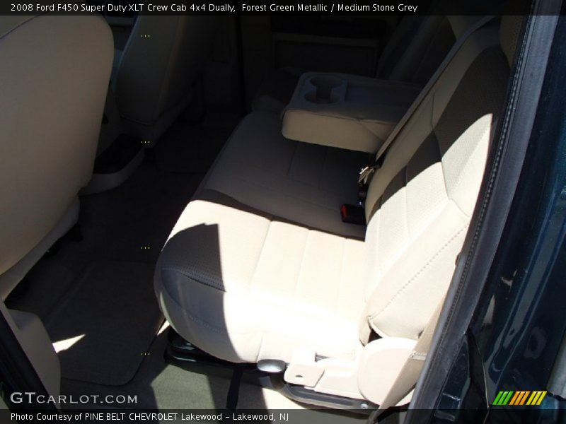 Forest Green Metallic / Medium Stone Grey 2008 Ford F450 Super Duty XLT Crew Cab 4x4 Dually