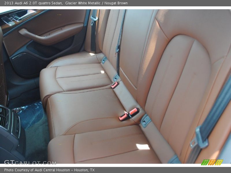 Glacier White Metallic / Nougat Brown 2013 Audi A6 2.0T quattro Sedan