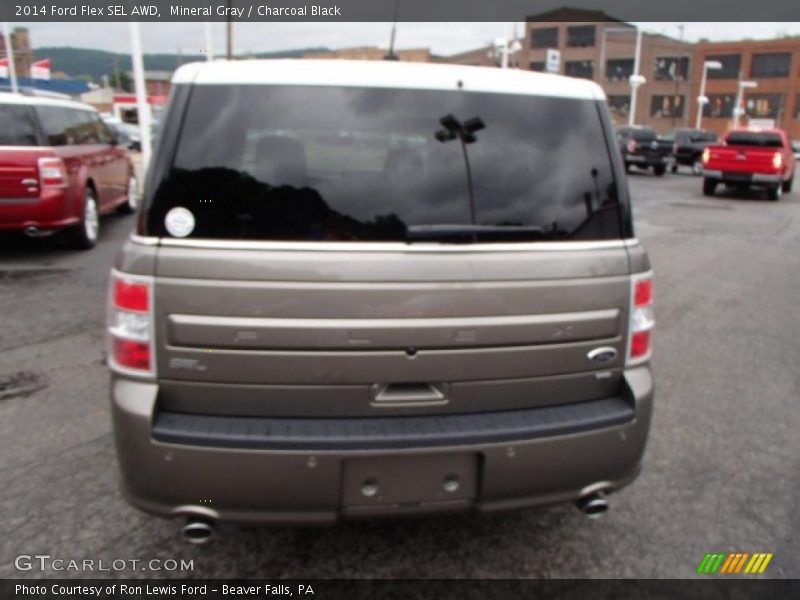 Mineral Gray / Charcoal Black 2014 Ford Flex SEL AWD