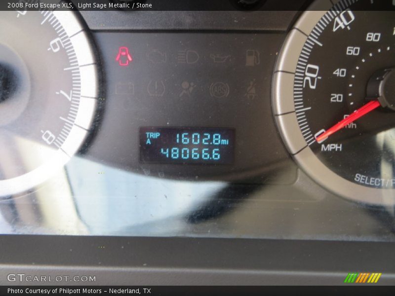 Light Sage Metallic / Stone 2008 Ford Escape XLS