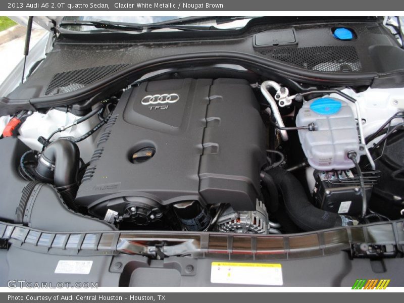 Glacier White Metallic / Nougat Brown 2013 Audi A6 2.0T quattro Sedan