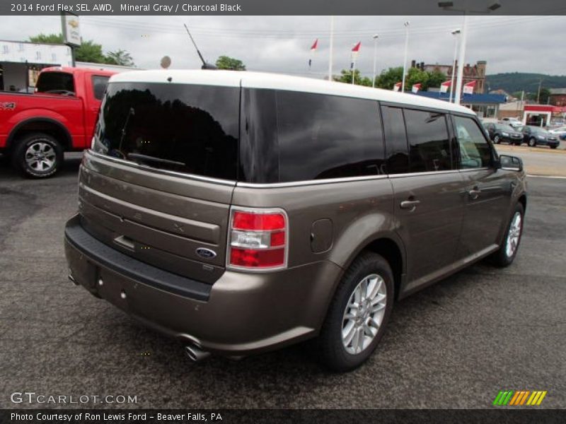Mineral Gray / Charcoal Black 2014 Ford Flex SEL AWD