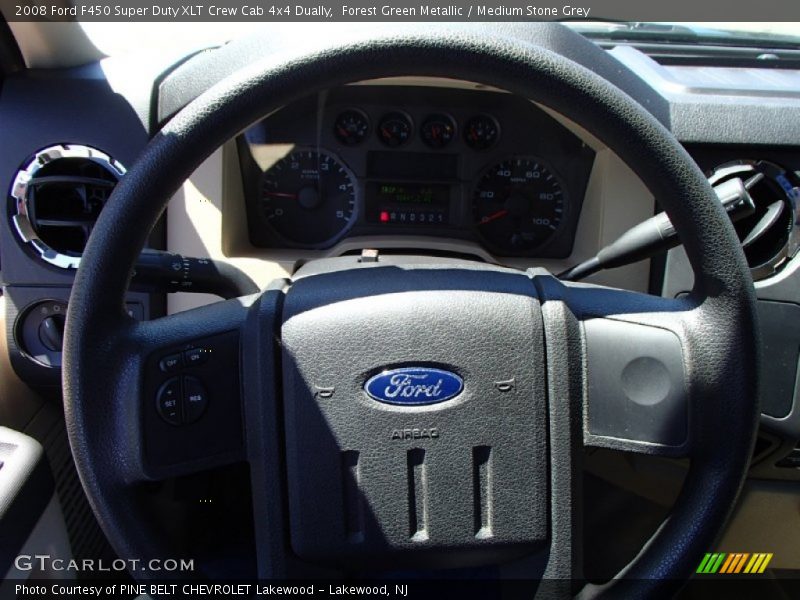 Forest Green Metallic / Medium Stone Grey 2008 Ford F450 Super Duty XLT Crew Cab 4x4 Dually