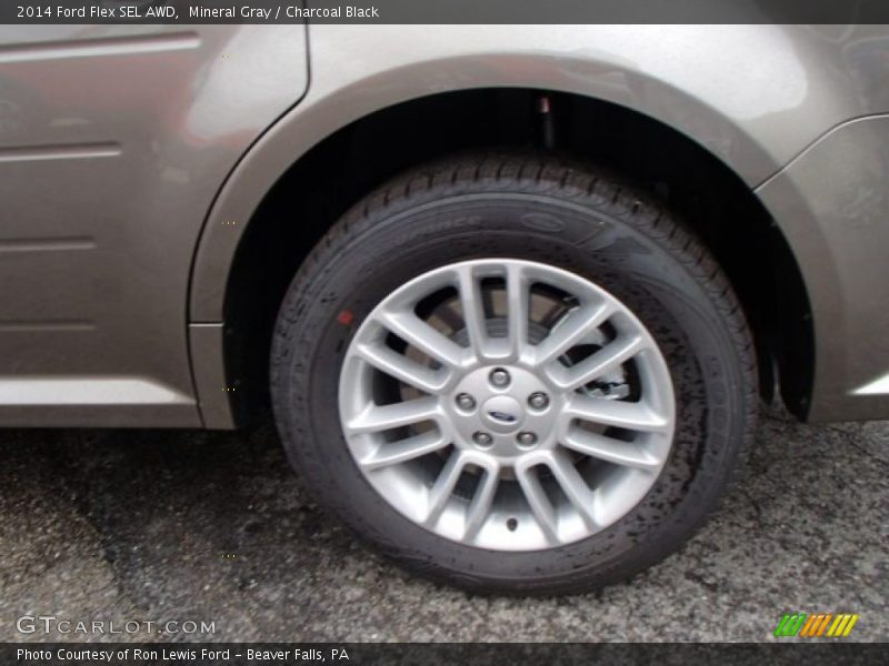 Mineral Gray / Charcoal Black 2014 Ford Flex SEL AWD