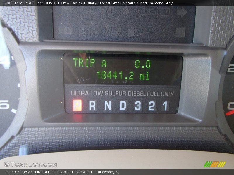 Forest Green Metallic / Medium Stone Grey 2008 Ford F450 Super Duty XLT Crew Cab 4x4 Dually