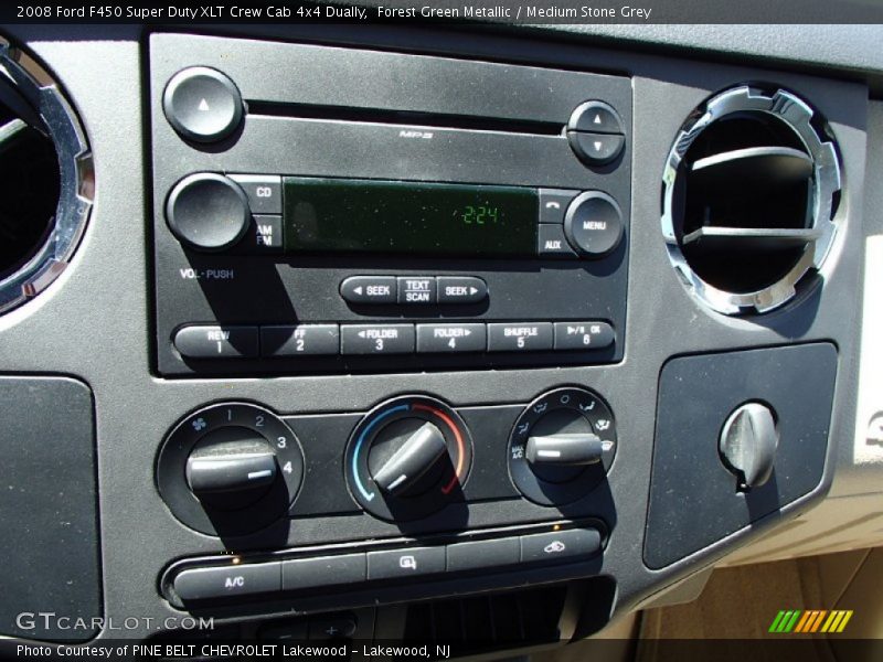 Forest Green Metallic / Medium Stone Grey 2008 Ford F450 Super Duty XLT Crew Cab 4x4 Dually