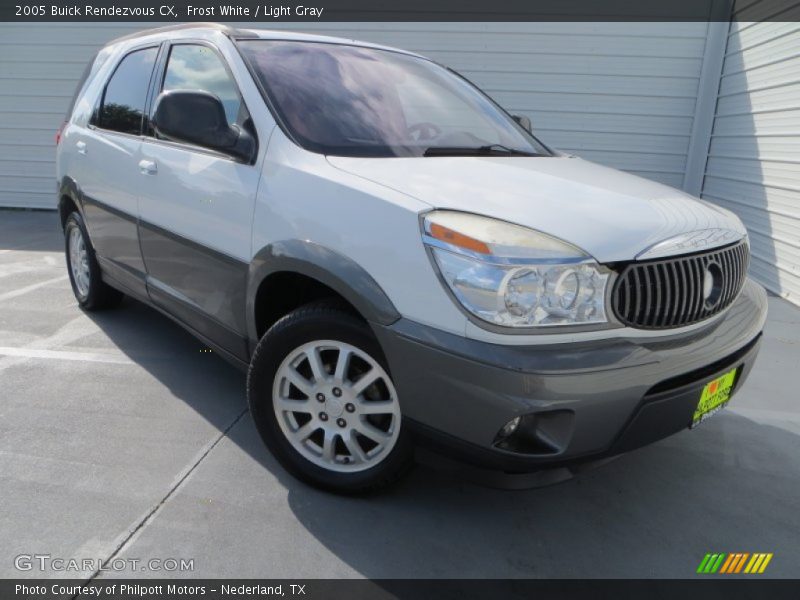 Frost White / Light Gray 2005 Buick Rendezvous CX