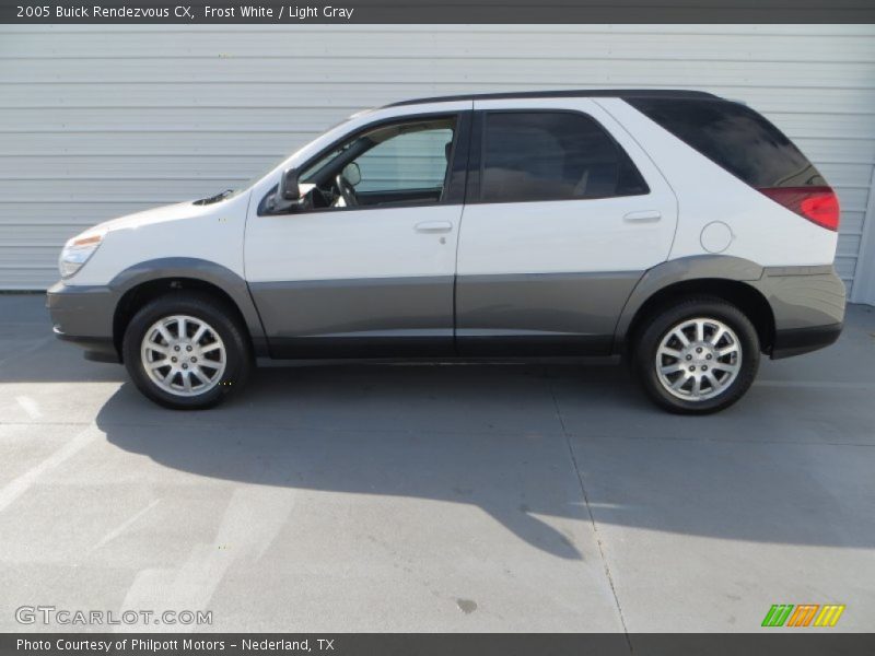 Frost White / Light Gray 2005 Buick Rendezvous CX