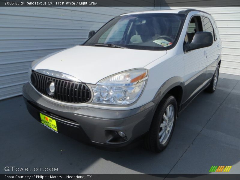 Frost White / Light Gray 2005 Buick Rendezvous CX