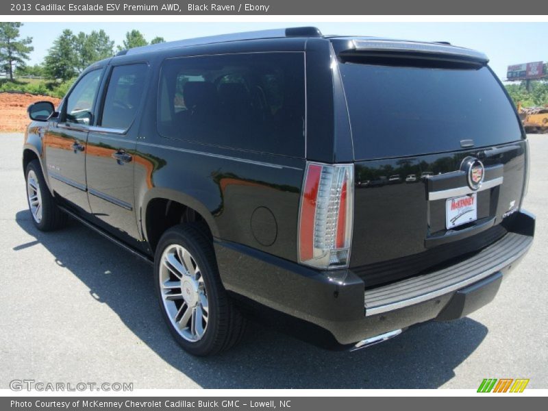 Black Raven / Ebony 2013 Cadillac Escalade ESV Premium AWD