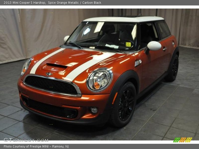 Spice Orange Metallic / Carbon Black 2013 Mini Cooper S Hardtop