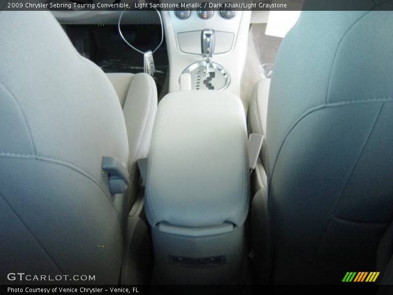 Light Sandstone Metallic / Dark Khaki/Light Graystone 2009 Chrysler Sebring Touring Convertible