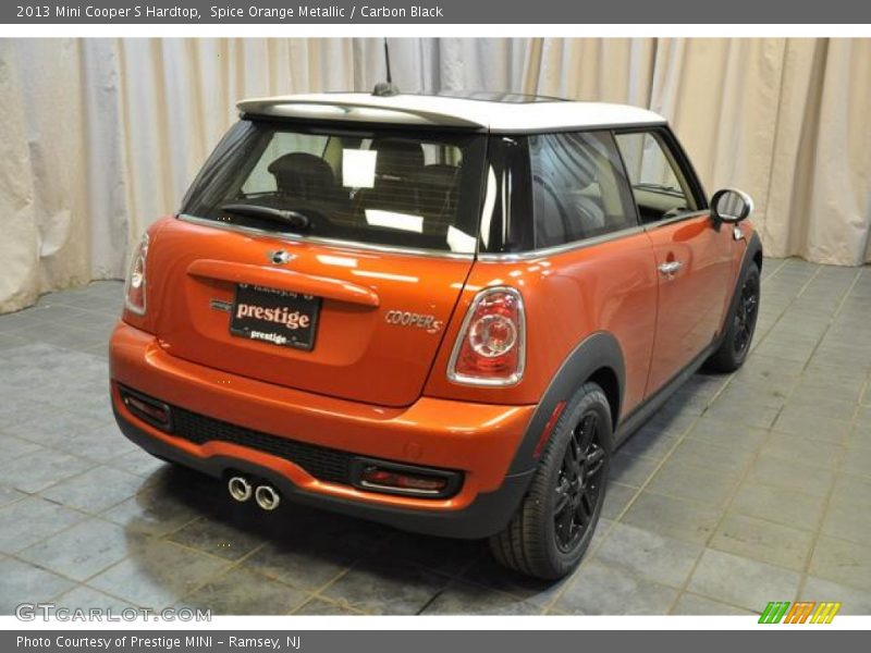 Spice Orange Metallic / Carbon Black 2013 Mini Cooper S Hardtop
