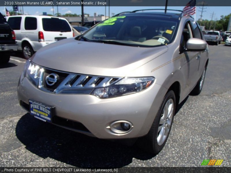 Saharan Stone Metallic / Beige 2010 Nissan Murano LE AWD