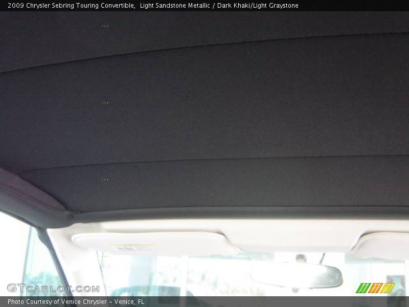 Light Sandstone Metallic / Dark Khaki/Light Graystone 2009 Chrysler Sebring Touring Convertible