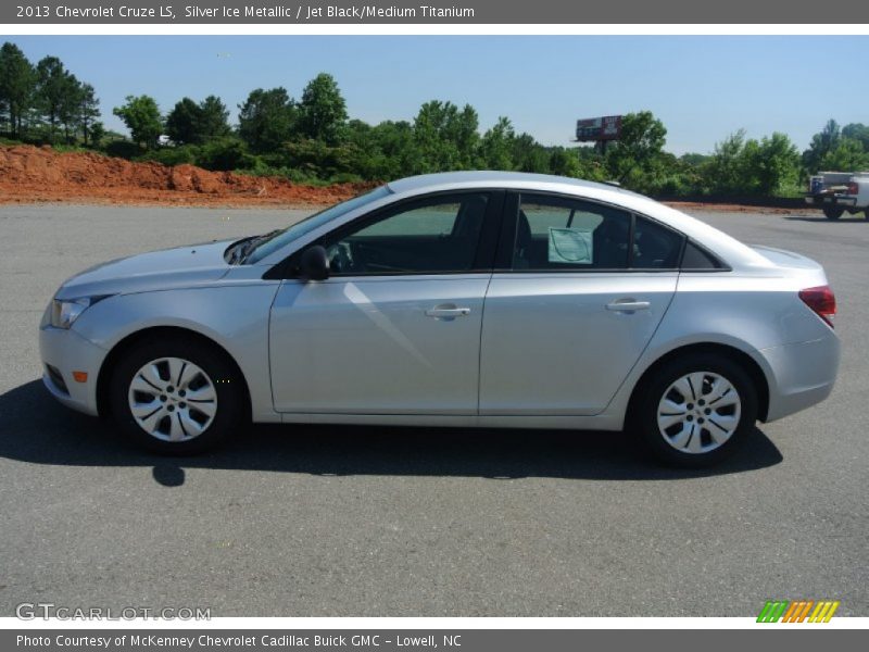 Silver Ice Metallic / Jet Black/Medium Titanium 2013 Chevrolet Cruze LS