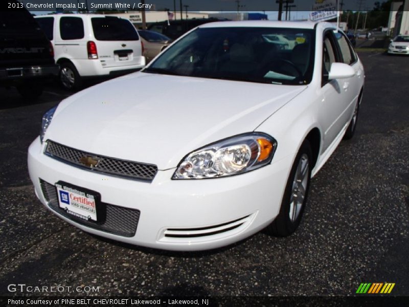 Summit White / Gray 2013 Chevrolet Impala LT