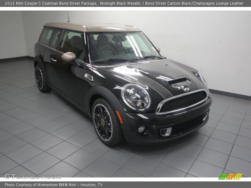 Midnight Black Metallic / Bond Street Carbon Black/Champagne Lounge Leather 2013 Mini Cooper S Clubman Bond Street Package