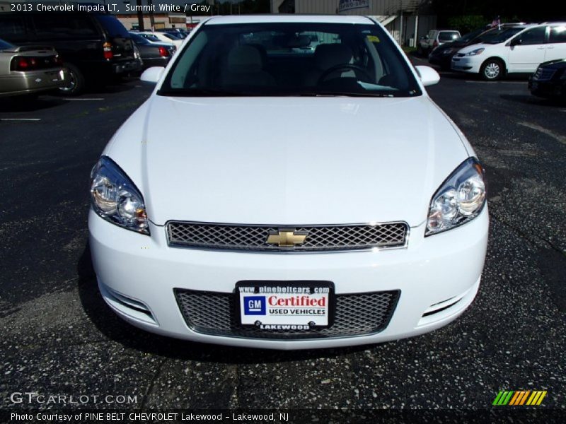 Summit White / Gray 2013 Chevrolet Impala LT