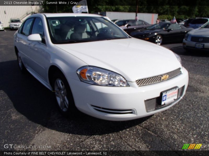Summit White / Gray 2013 Chevrolet Impala LT