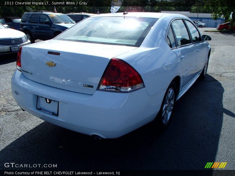 Summit White / Gray 2013 Chevrolet Impala LT