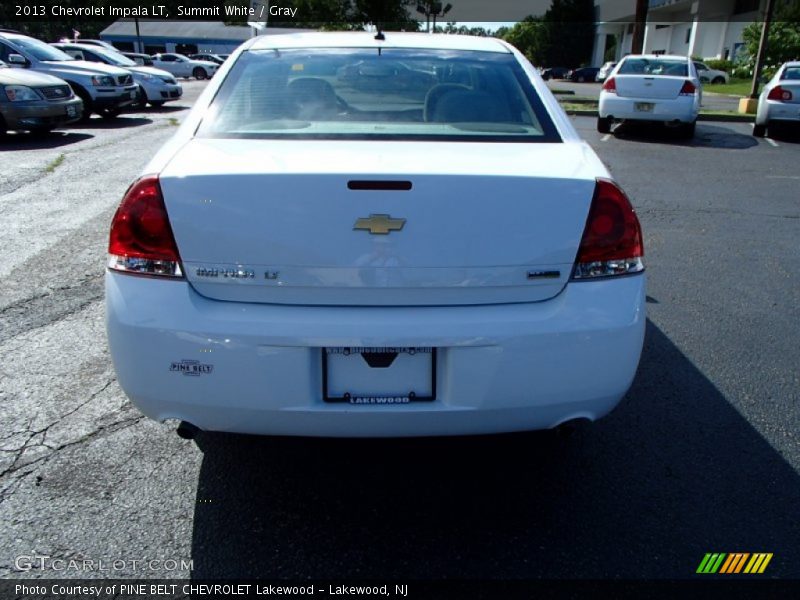 Summit White / Gray 2013 Chevrolet Impala LT