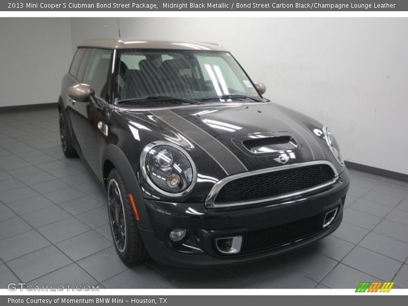 Midnight Black Metallic / Bond Street Carbon Black/Champagne Lounge Leather 2013 Mini Cooper S Clubman Bond Street Package