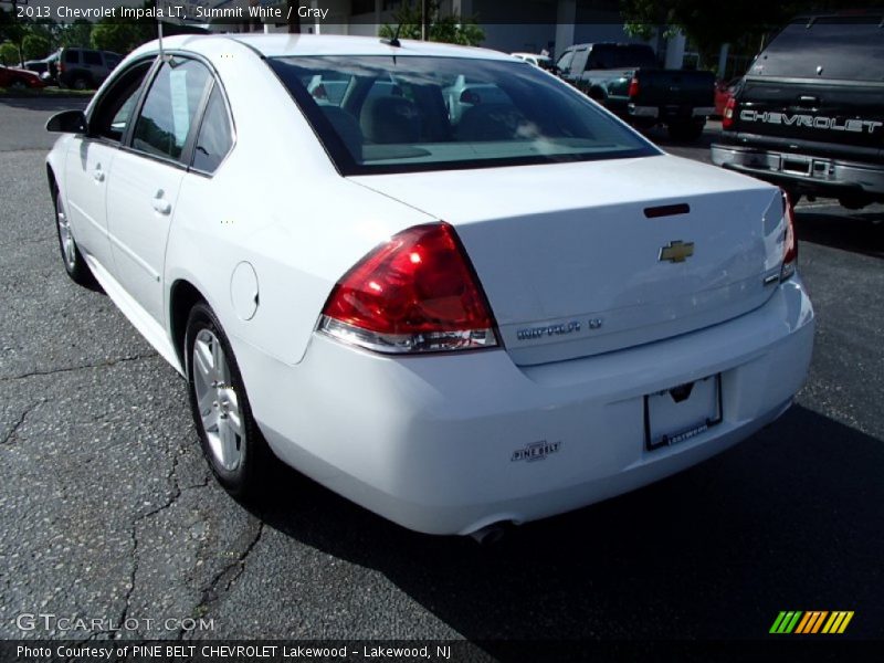 Summit White / Gray 2013 Chevrolet Impala LT