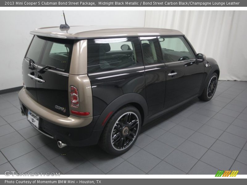 Midnight Black Metallic / Bond Street Carbon Black/Champagne Lounge Leather 2013 Mini Cooper S Clubman Bond Street Package