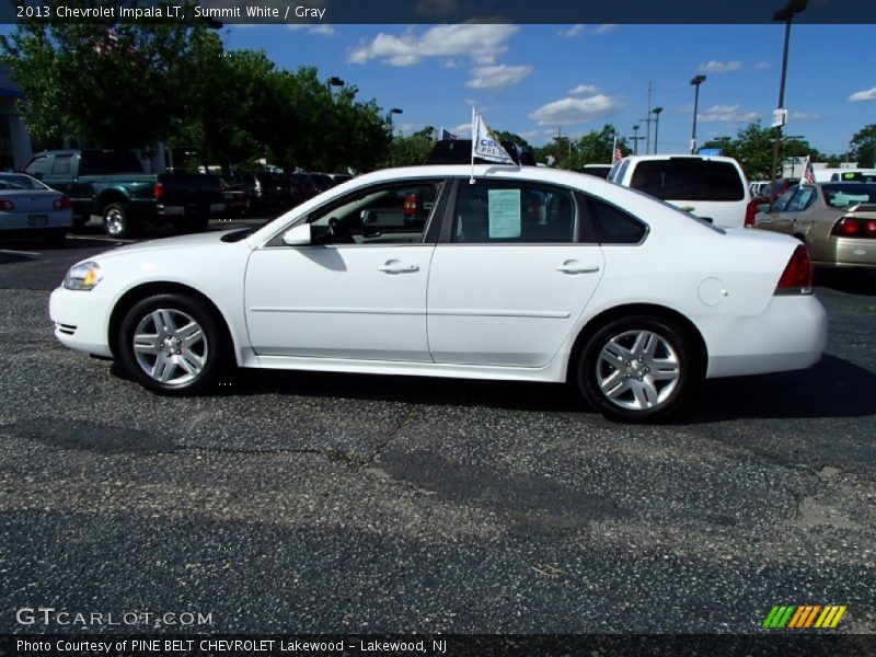 Summit White / Gray 2013 Chevrolet Impala LT