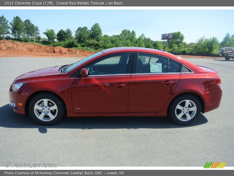 Crystal Red Metallic Tintcoat / Jet Black 2013 Chevrolet Cruze LT/RS