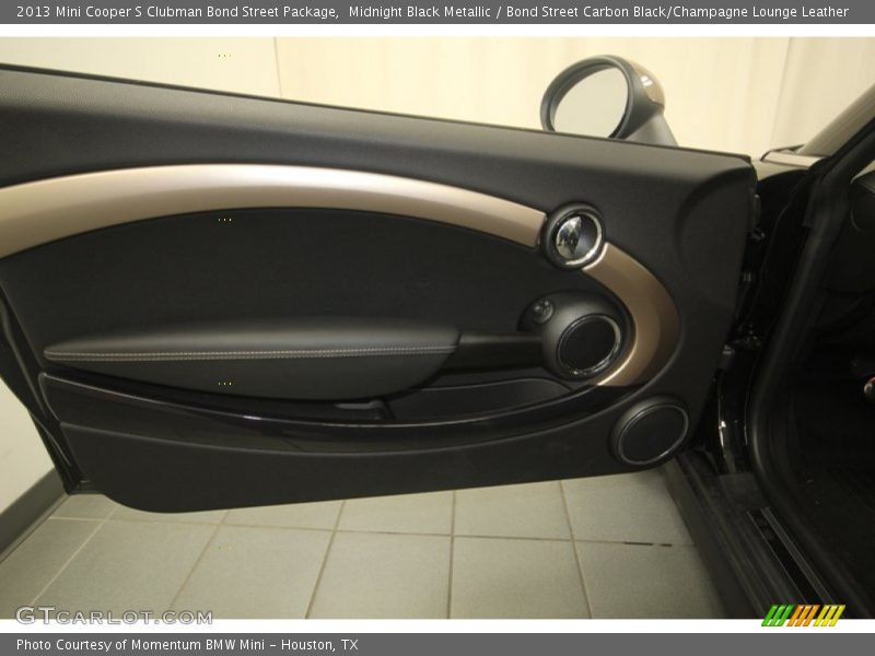 Midnight Black Metallic / Bond Street Carbon Black/Champagne Lounge Leather 2013 Mini Cooper S Clubman Bond Street Package