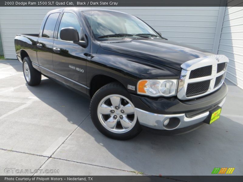 Black / Dark Slate Gray 2003 Dodge Ram 1500 SLT Quad Cab
