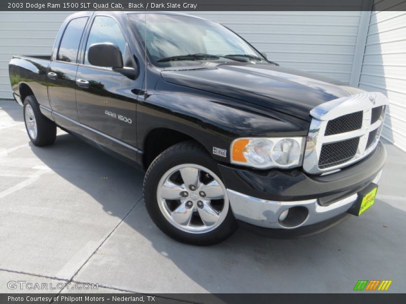Black / Dark Slate Gray 2003 Dodge Ram 1500 SLT Quad Cab