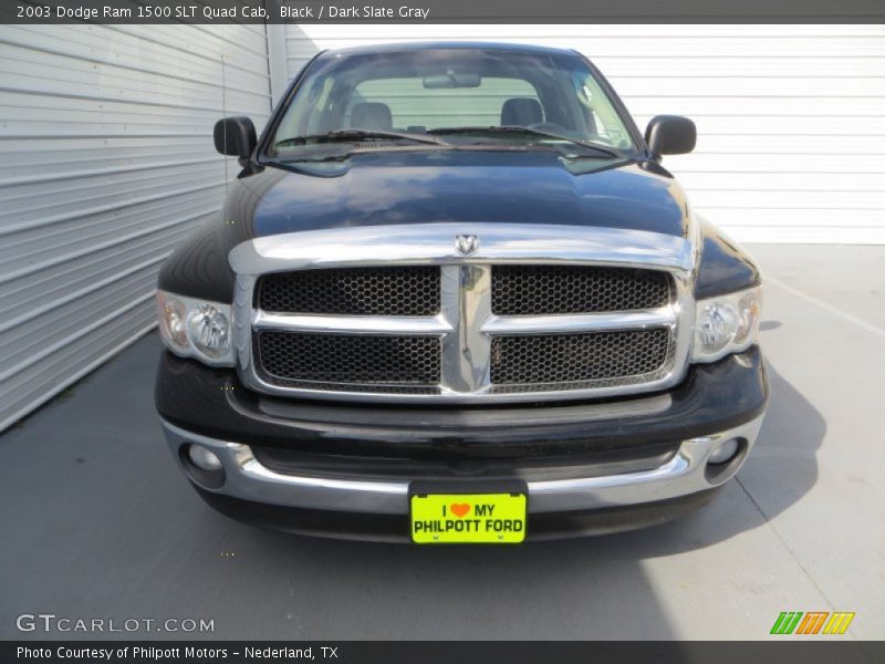 Black / Dark Slate Gray 2003 Dodge Ram 1500 SLT Quad Cab