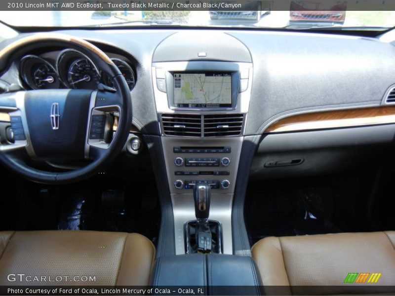 Tuxedo Black Metallic / Charcoal Black/Canyon 2010 Lincoln MKT AWD EcoBoost