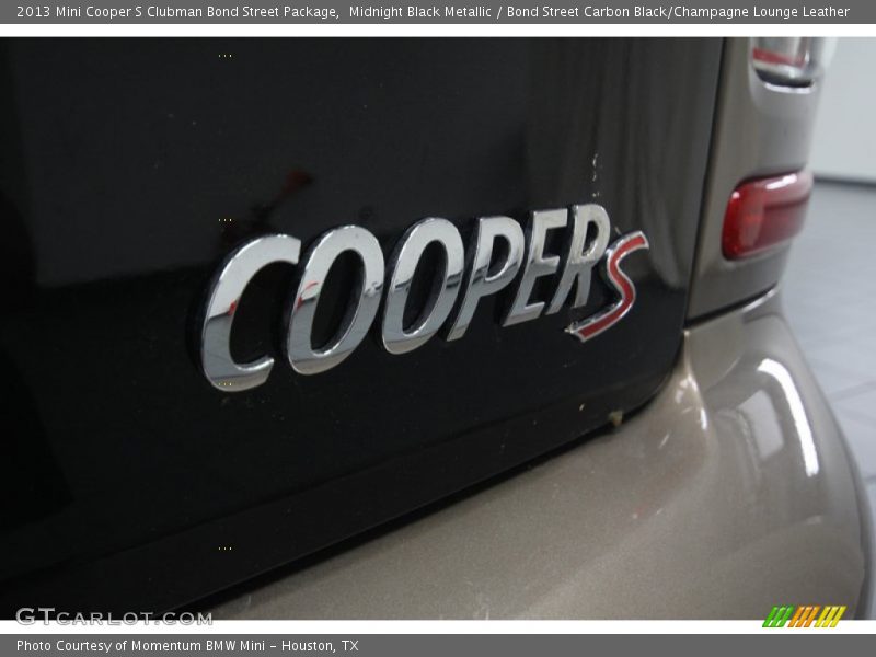 Midnight Black Metallic / Bond Street Carbon Black/Champagne Lounge Leather 2013 Mini Cooper S Clubman Bond Street Package