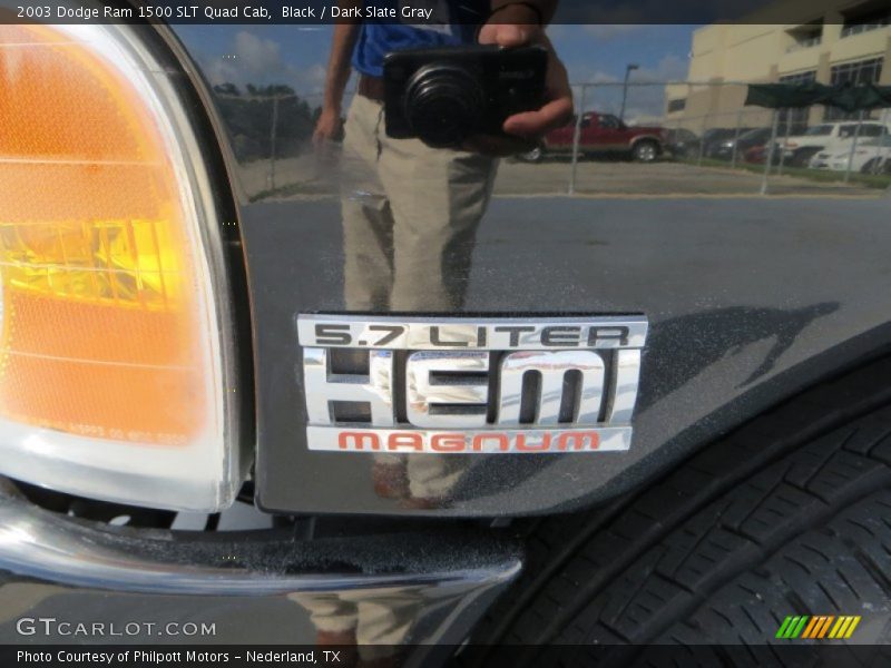 Black / Dark Slate Gray 2003 Dodge Ram 1500 SLT Quad Cab