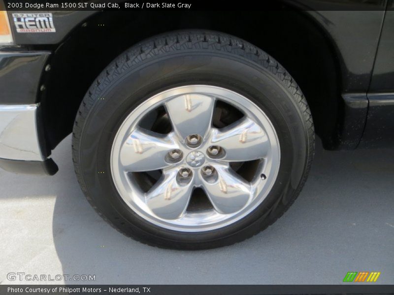 Black / Dark Slate Gray 2003 Dodge Ram 1500 SLT Quad Cab